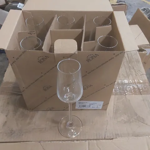 BRAND NEW BOXED SET OF APPROXIMATELY 40x RONA 10CL SHERRY GLASSES