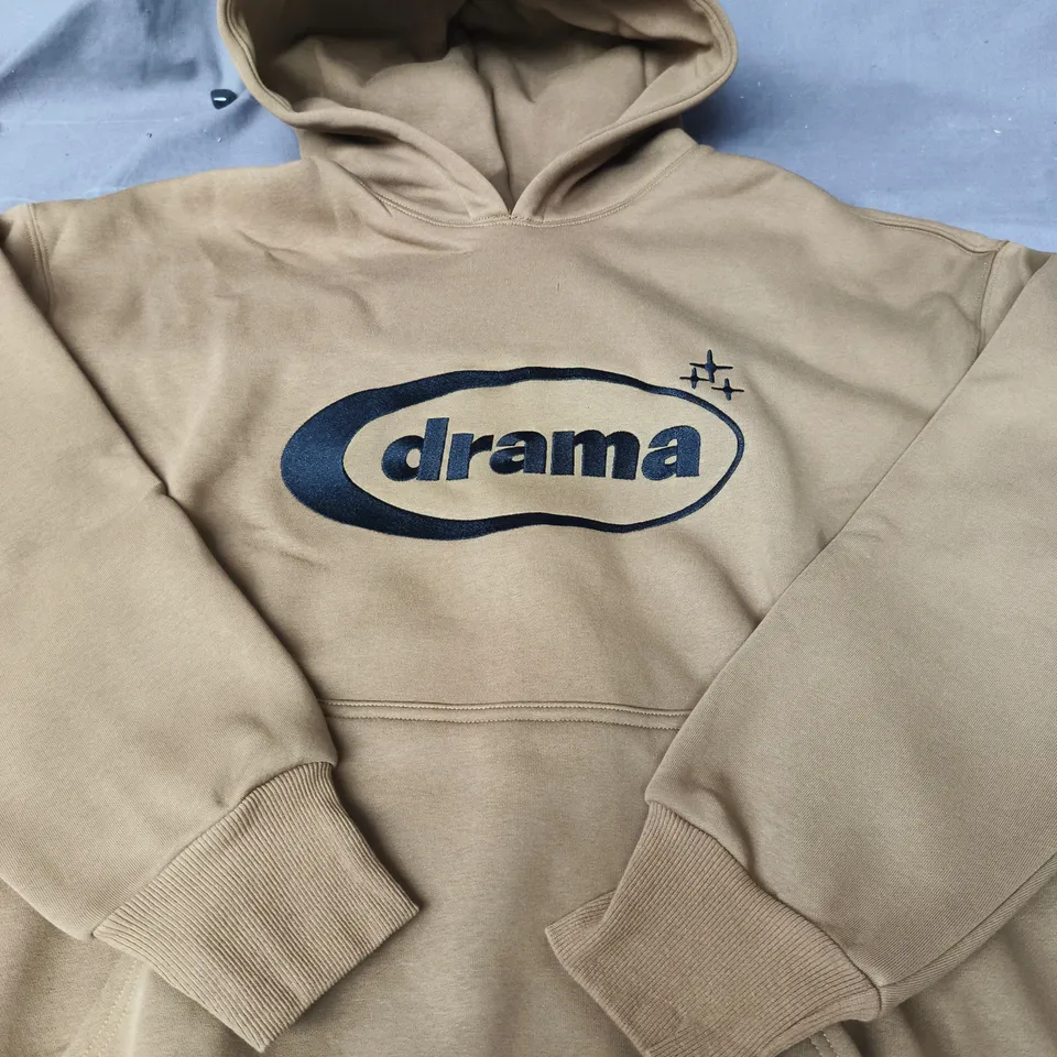 DRAMA OVAL HOODIE – ARMY GREEN - LARGE