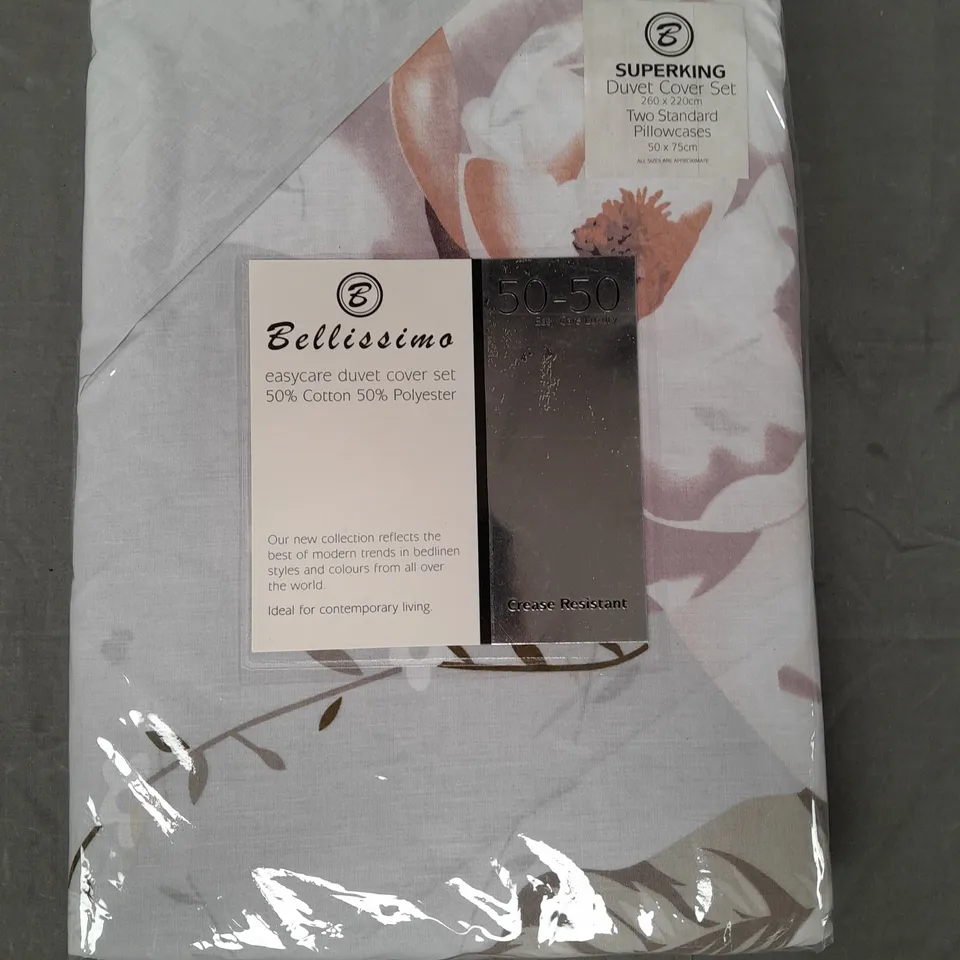 BELLISSIMO SUPERKING DUVET COVER SET