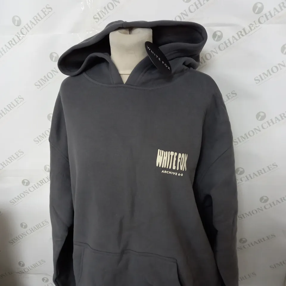 WHITE FOX OVERSIZED HOODIE SIZE M/L