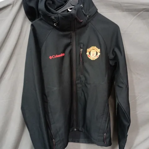 COLUMBIA SPORTSWEAR BLACK JACKET WITH MANCHESTER UNITED CREST – MEN'S SIZE M
