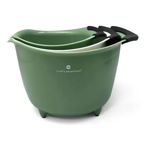 COOK'S ESSENTIALS NESTABLE MEASURE STRAIN AND MIX SET - EUCALYPTUS