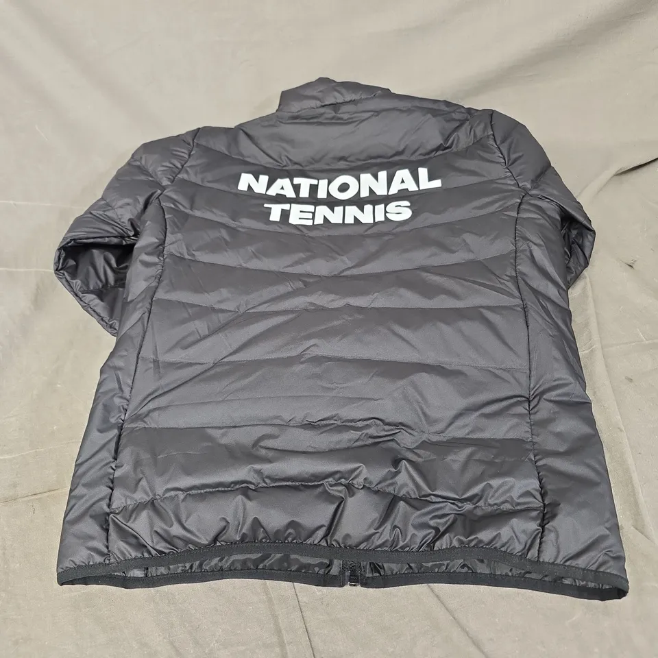 ADIDAS NATIONAL TENNIS ASSOCIATION LITE DOWN JACKET IN BLACK SIZE S