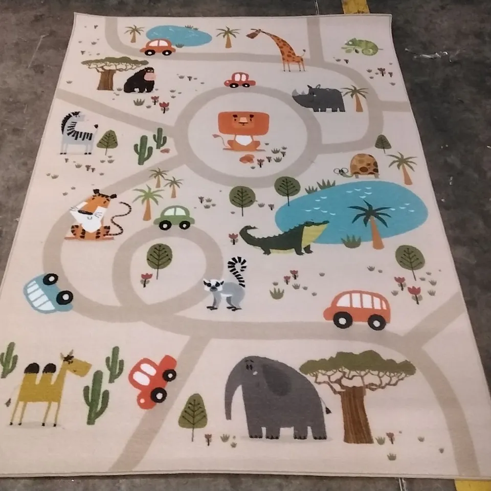 CAPTAIN HAPPY KIDS BEIGE RUG APPROXIMATELY 120X160CM 