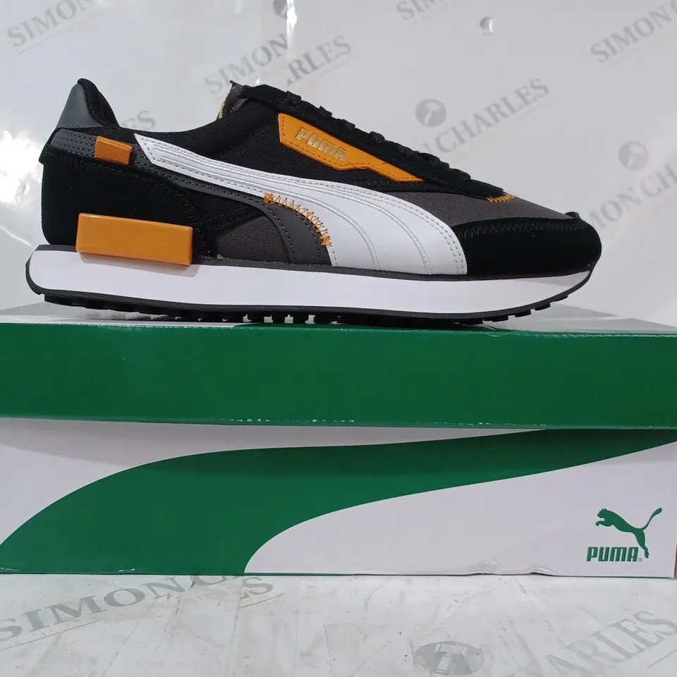 BOXED PUMA RIDER DISPLACED TRAINERS IN ASPHALT UK SIZE 8
