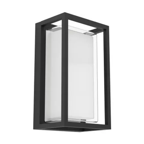 BOXED EGLO WALL LIGHT GENOVESE ALUMINIUM BLACK