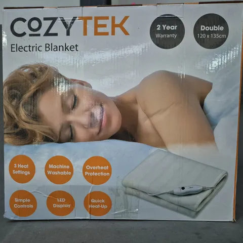 BOXED COZYTEK ELECTRIC BLANKET