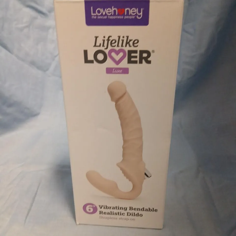 LOVEHONEY LIFELIKE LOVER 6" VIBRATING BENDABLE REALISTIC DILDO – BOXED
