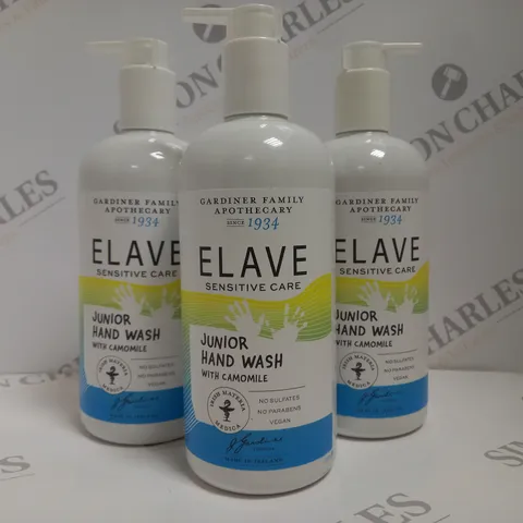 BOX OF APPROX 6 X 500ML ELAVE JUNIOR HAND WASH