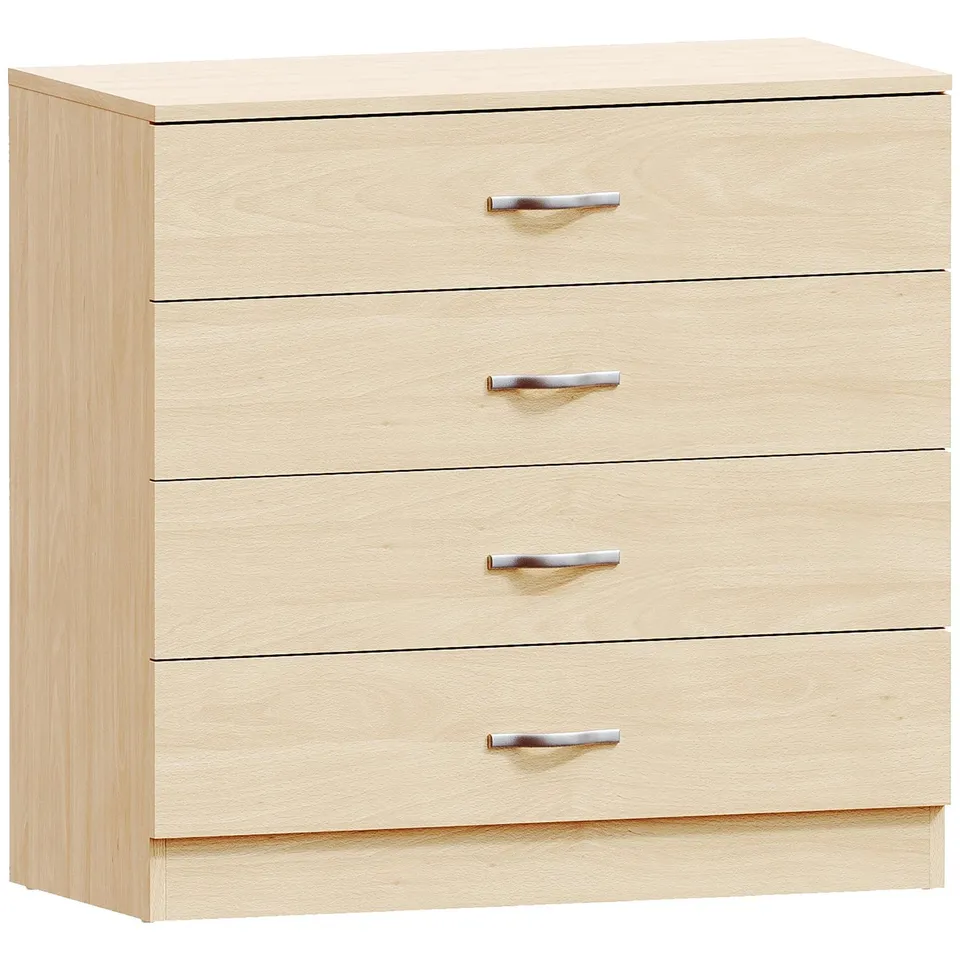 BOXED VIDA DESIGNS RIANO 4 DRAWER CHEST - PINE