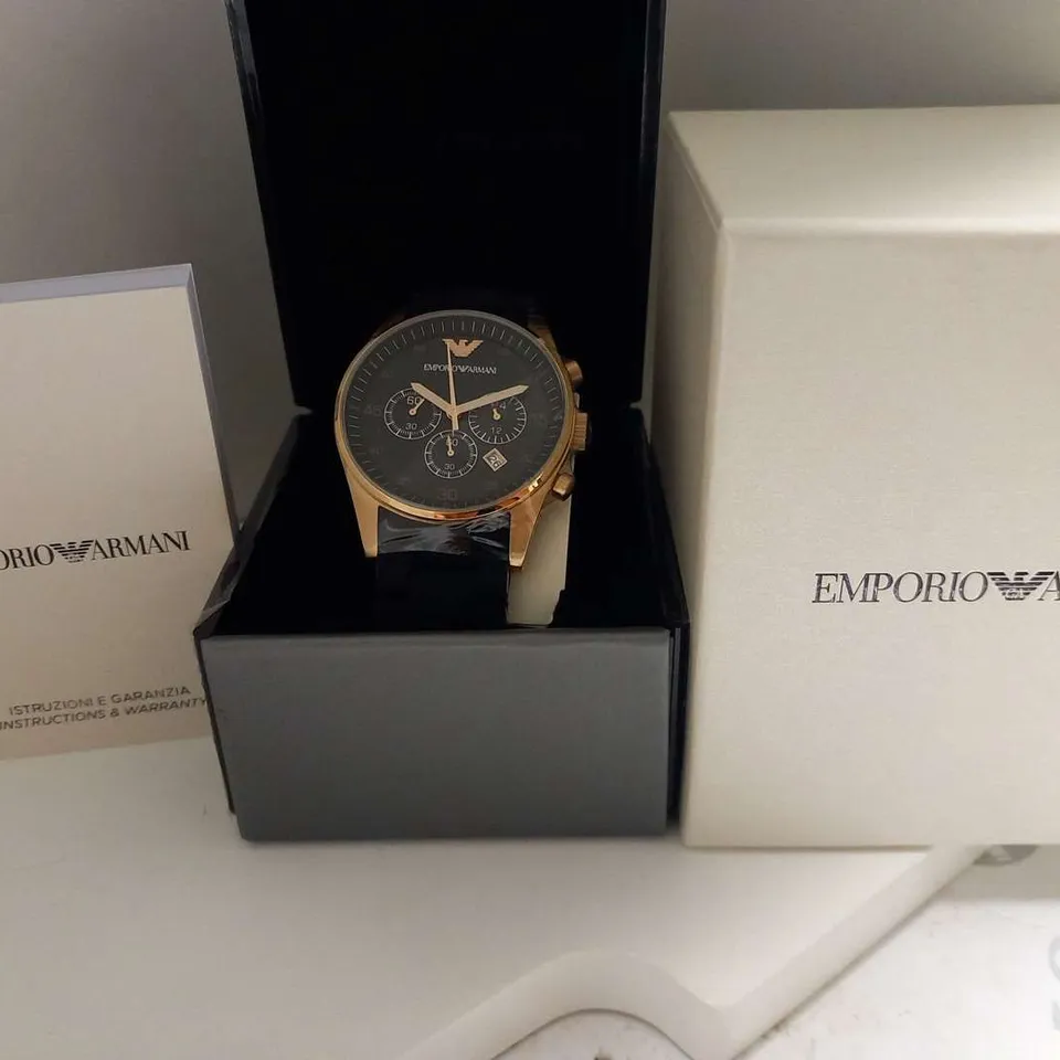 BOXED EMPORIO ARMANI AR5909 WRIST WATCH
