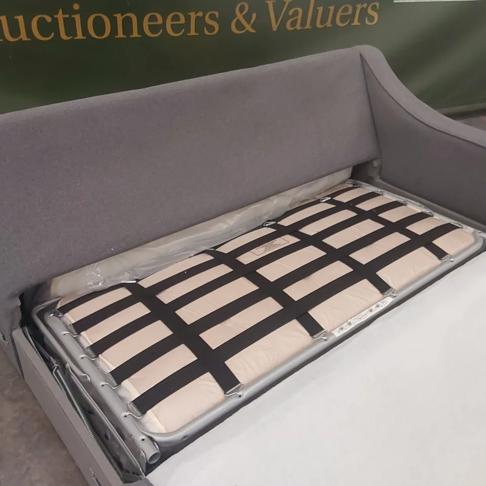 QUALITY DESIGNER BERMERTON SOFA BED SECTION - FOG GREY FABRIC 