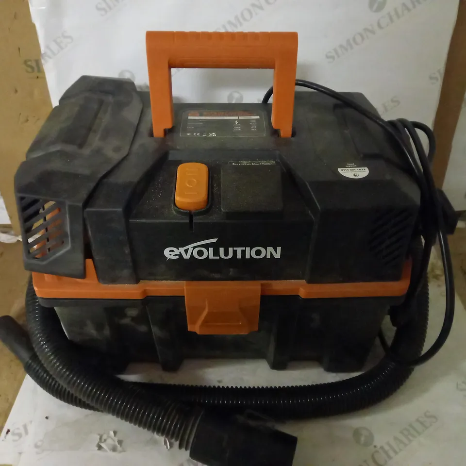 EVOLUTION POWER TOOLS 086-0001 R15VAC LIGHTWEIGHT WET & DRY VACUUM CLEANER