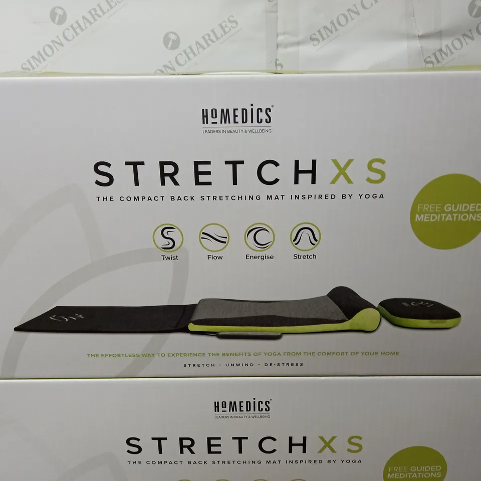 LOT OF 2 BOXED AS NEW HOMEDICS STRETC XS BACK STRETCHING MATS