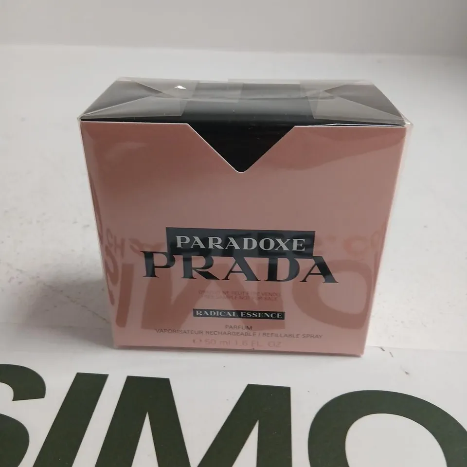 BOXED AND SEALED PARADOXE PRADA RADICAL ESSENCE PARFUM 50ML