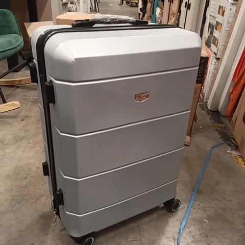 LUGG JETSET HARD SHELL SUITCASE - SILVER (1 BOX)
