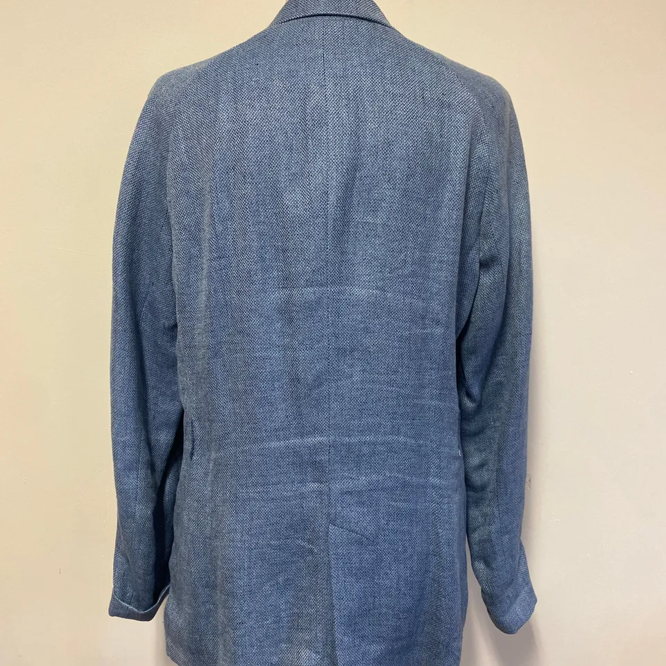 MASSIMO DUTTI LADIES BLUE JACKET SIZE 44