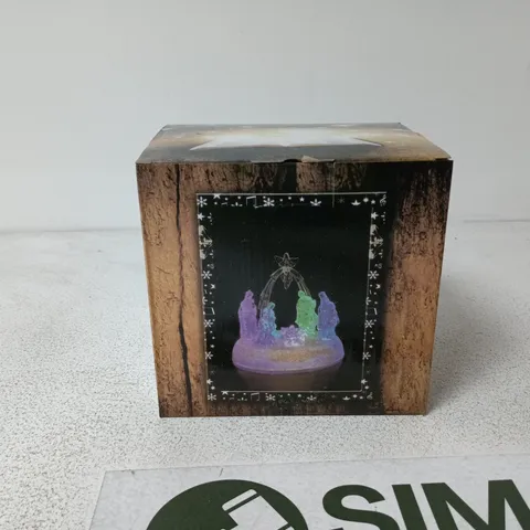 BOX OF 10 X LIGHT UP CHRISTMAS NATIVITY SCENE