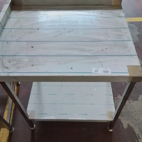 STAINLESS STEEL INDUSTRIAL CATERING WORKTOP/COUNTER