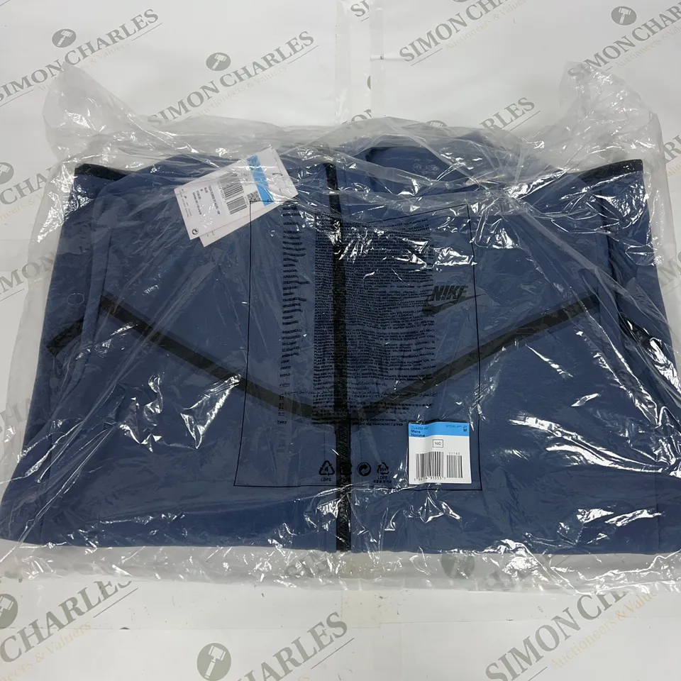 NIKE TECH FLEECE FZ HOOD IN BLUE SIZE MEDIUM