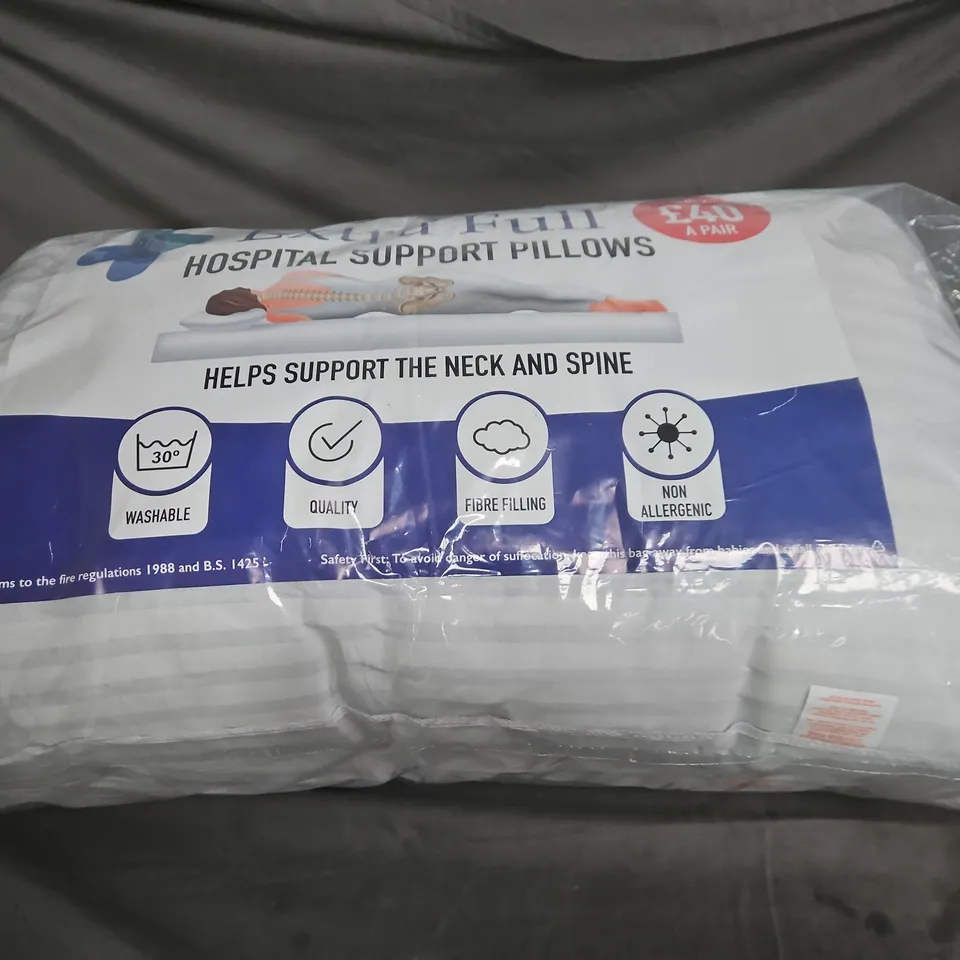 Hospital Support Pillows – Pack of 2 (Neck & Spine Support)