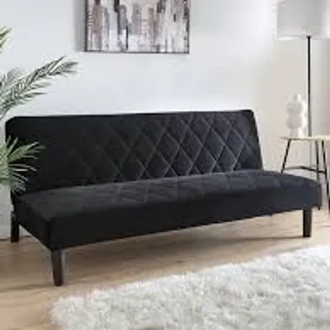 BOXED BAXTER SOFA BED - BLACK (1 BOX)