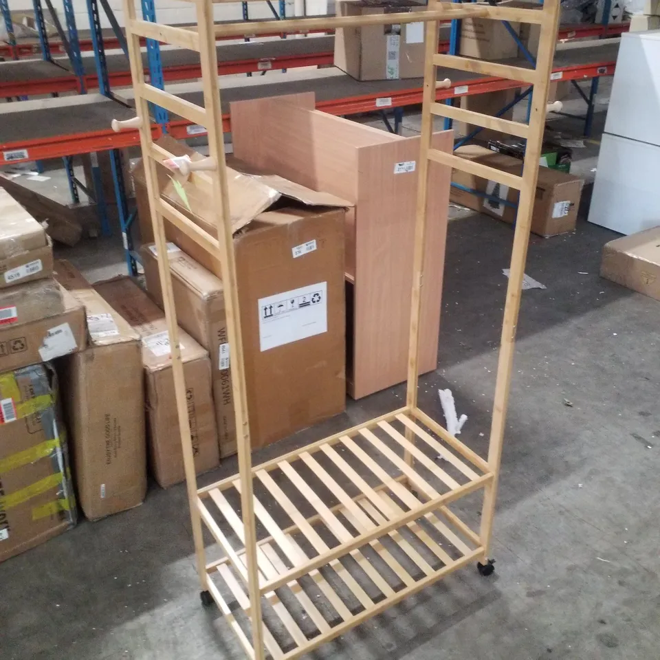 BILLMAN 78.5CM ROLLING CLOTHING RACK