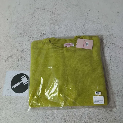 LAMAREY LONDON KNIT SWEATER – LIME GREEN – UK XL