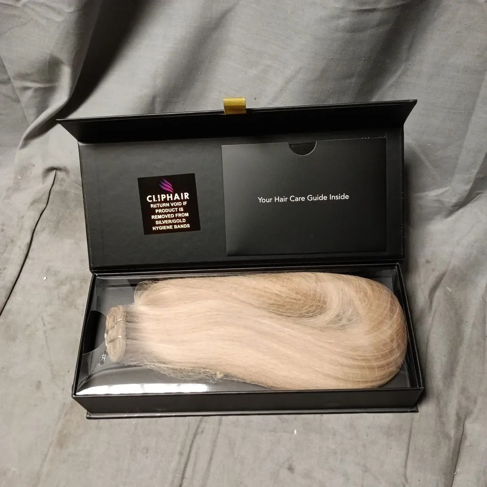 REMY ROYALE BY CLIPHAIR DOUBLE DRAWN 100% HUMAN HAIR BOXED 18" FLAT WEFT, 18/613, 120G
