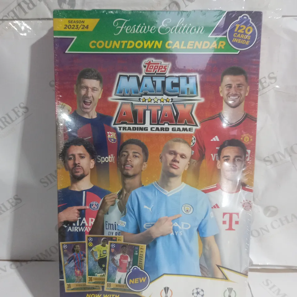 SEALED TOPPS MATCH ATTAX TRADING CARD GAME COUNTDOWN CALENDAR