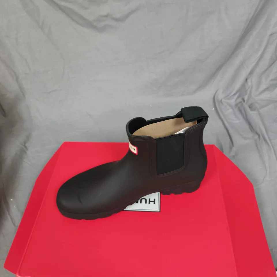 HUNTER MEN'S ORIGINAL CHELSEA BOOT – BLACK, UK 9