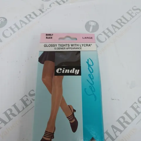 GLOSSY TIGHTS WITH LYCRA LARGE