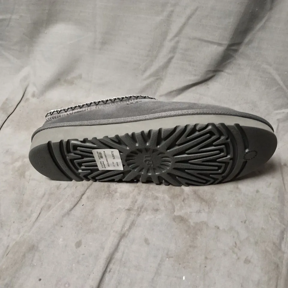 UGG GREY SLIPPERS WITH FAUX FUR LINING SIZE 7