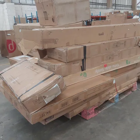 PALLET CONTAINING A LARGE QUANTITY OF ASSORTED FURNITURE PARTS ECT