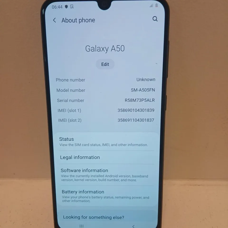 SAMSUNG GALAXY A50 – 128GB (BACK LABEL) – MOBILE PHONE