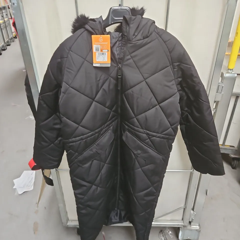 REGATTA FRITHA WOMEN'S PADDED COAT – BLACK, UK 8, SHOWERPROOF