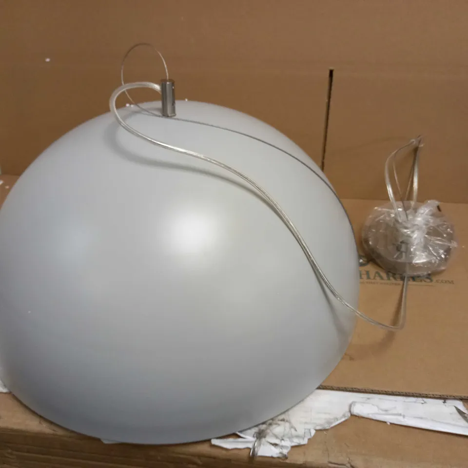 BRAND NEW DAL LIGHTING JARAMA GREY & SILVER PENDANT LIGHT