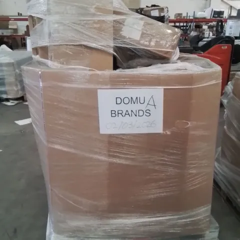 PALLET OF ASSORTED HOUSEHOLD GOODS AND PRODUCTS TO INCLUDE;OIL FILLED RADIATOR,ENAMEL SELF-BASTING ROASTING TIN WITH LID,LEAF BLOWER