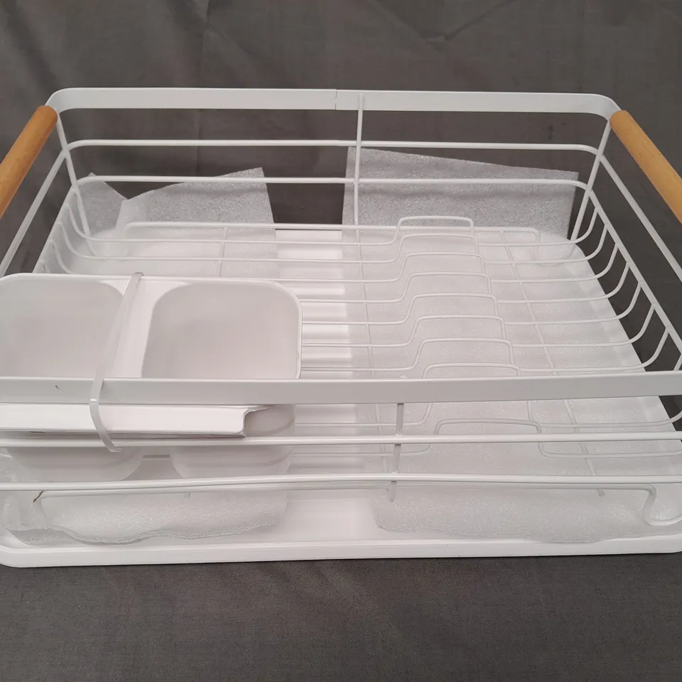 BOXED UNBRANDED DISH RACK IN WHITE