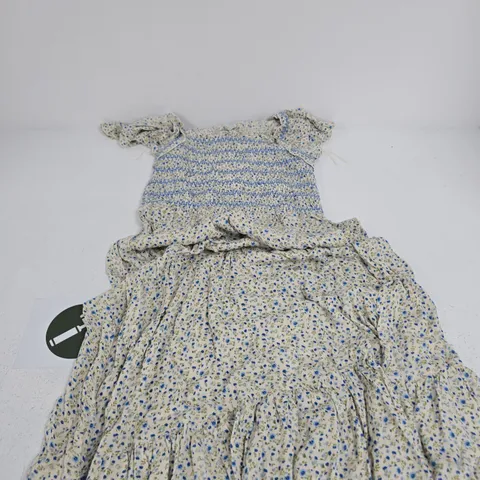MUDFLOWER WOMEN'S FLORAL SMOCKED DRESS, UK SIZE 10