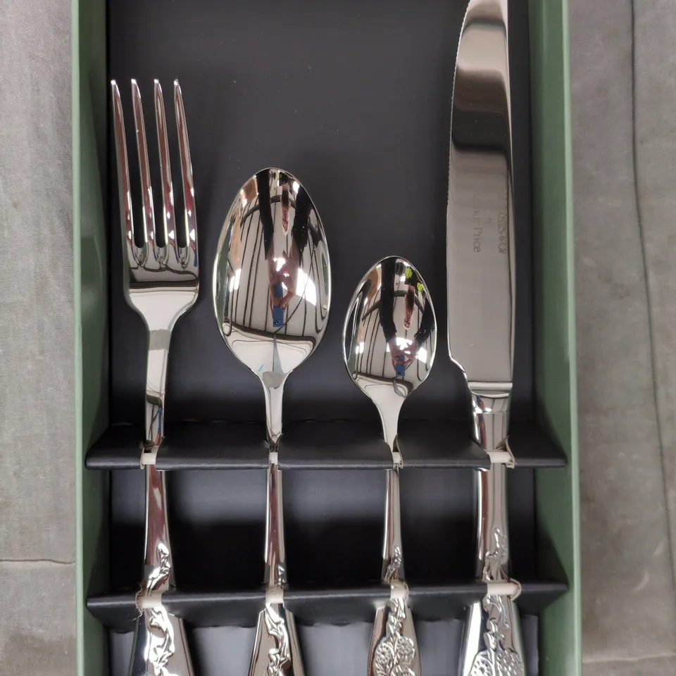 MORRIS & CO BY ARTHUR PRICE BLACKTHORN 24-PIECE CUTLERY SET FOR 6 PEOPLE