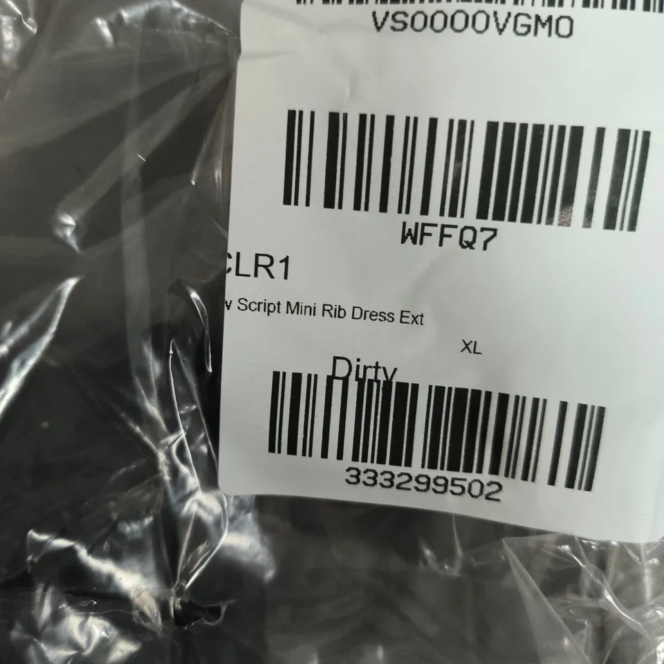 TOMMY JEANS BLACK T‑SHIRT DRESS, WOMEN’S XL