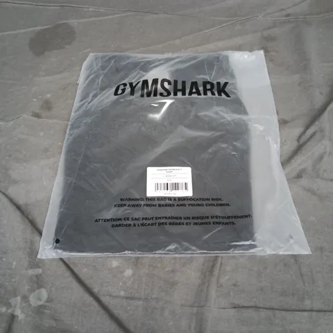 GYMSHARK SHADOW SEAMLESS T SHIRT IN BLACK – MUSCLE FIT –  SIZE S