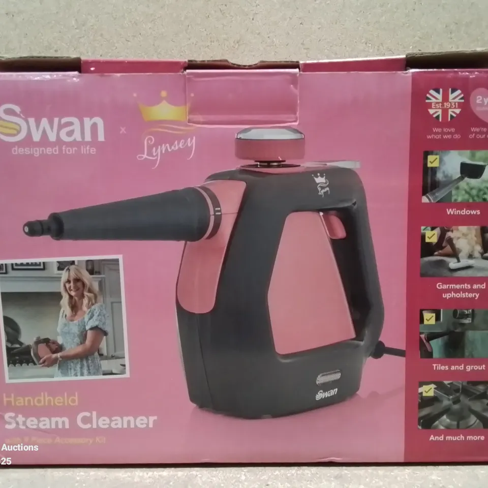 SWAN HANDHELD STEAM CLEANER, PINK