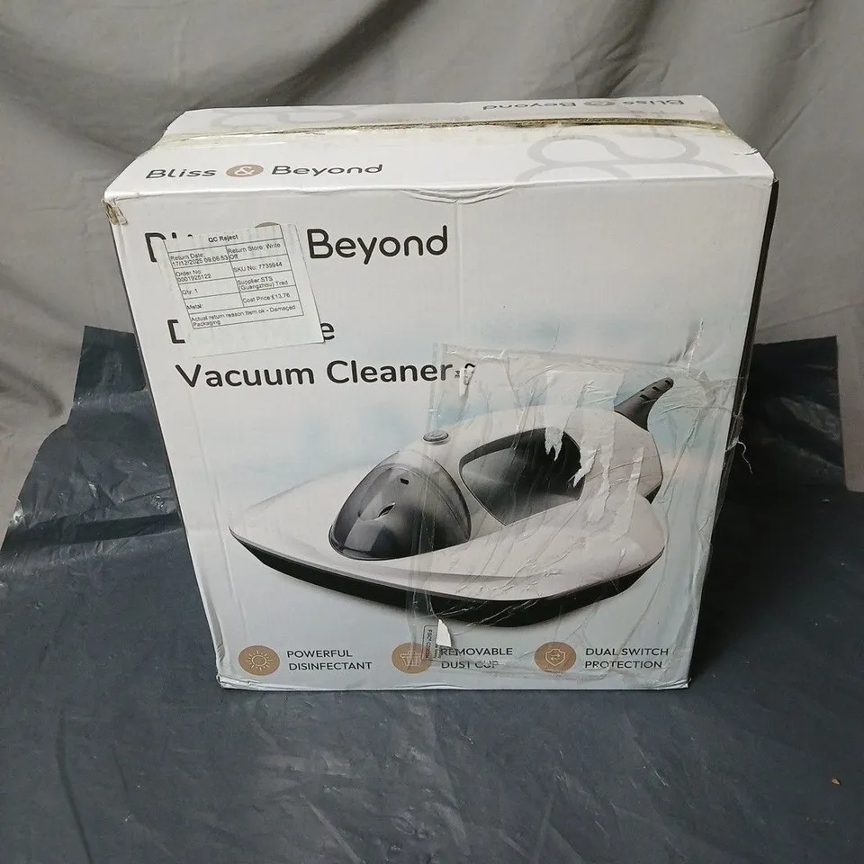 BLISS AND BEYOND DUST MITE VACUUM CLEANER BOXED