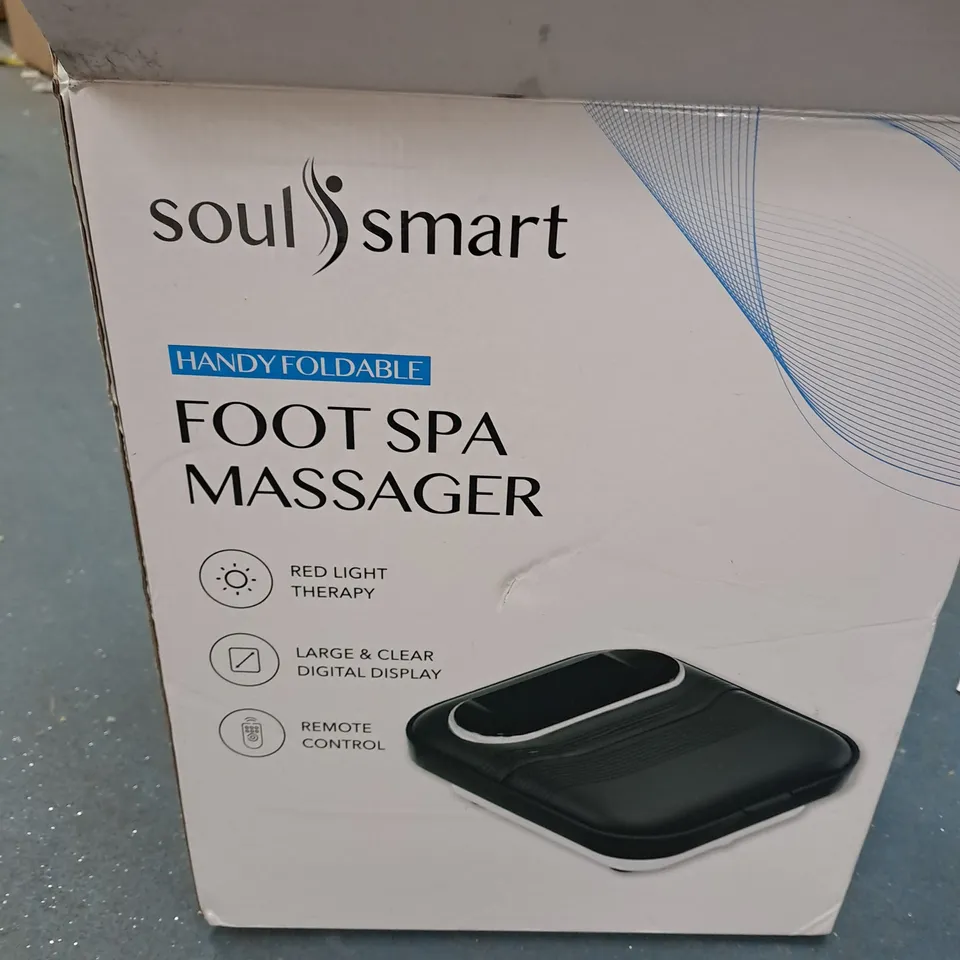 SOULSMART HANDY FOLDABLE FOOT SPA MASSAGER – BLACK