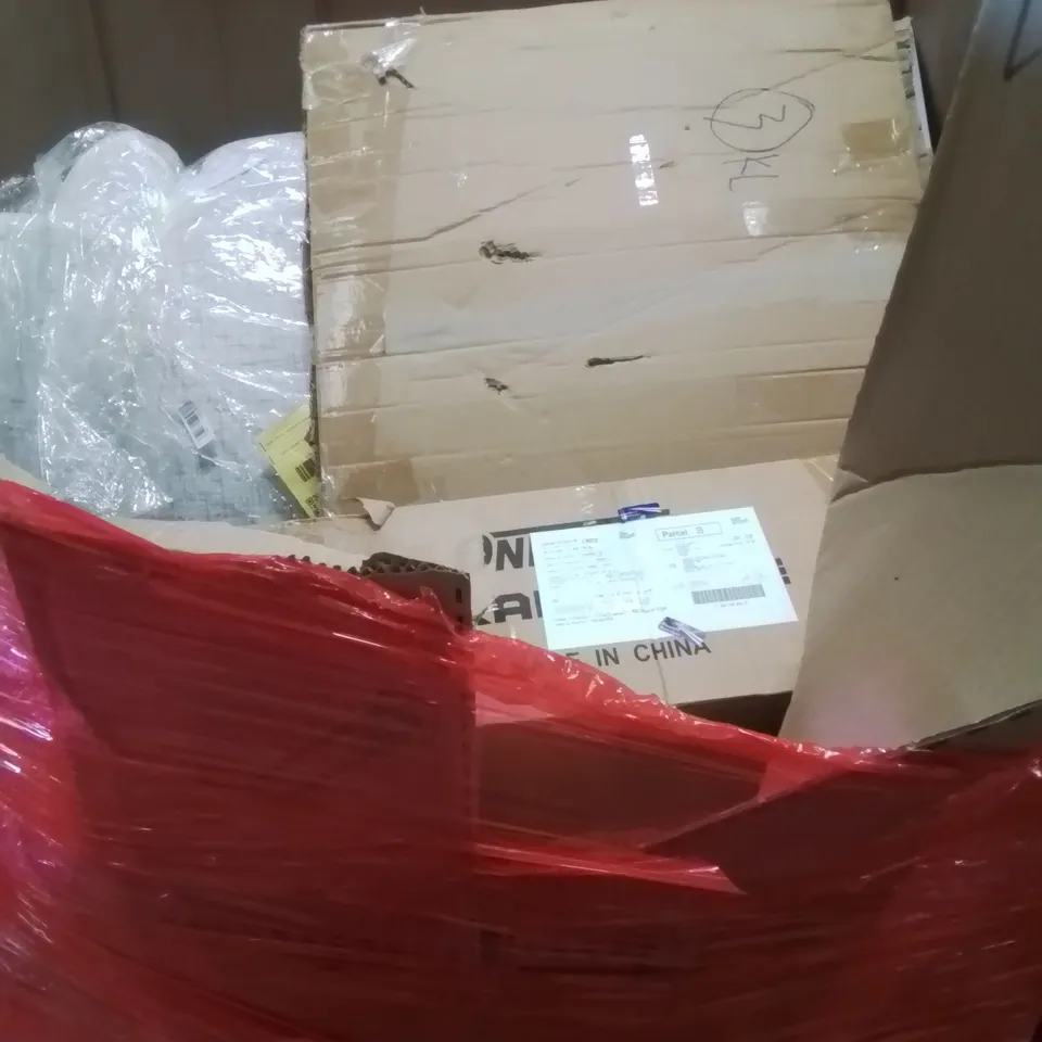 PALLET CONTAINING VARIOUS ASSORTED ITEMS TO INCLUDE: ELECTRIC COOKTOPS , MIRRORS, ETC