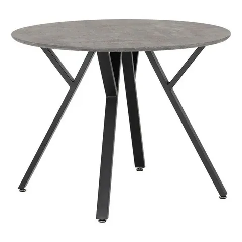 BOXED ATHENS ROUND DINING TABLE - CONCRETE EFFECT (2 BOXES)