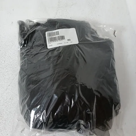 BAGGED APRICOT TULLE LAYERED MIDI SKIRT IN BLACK - SIZE 12