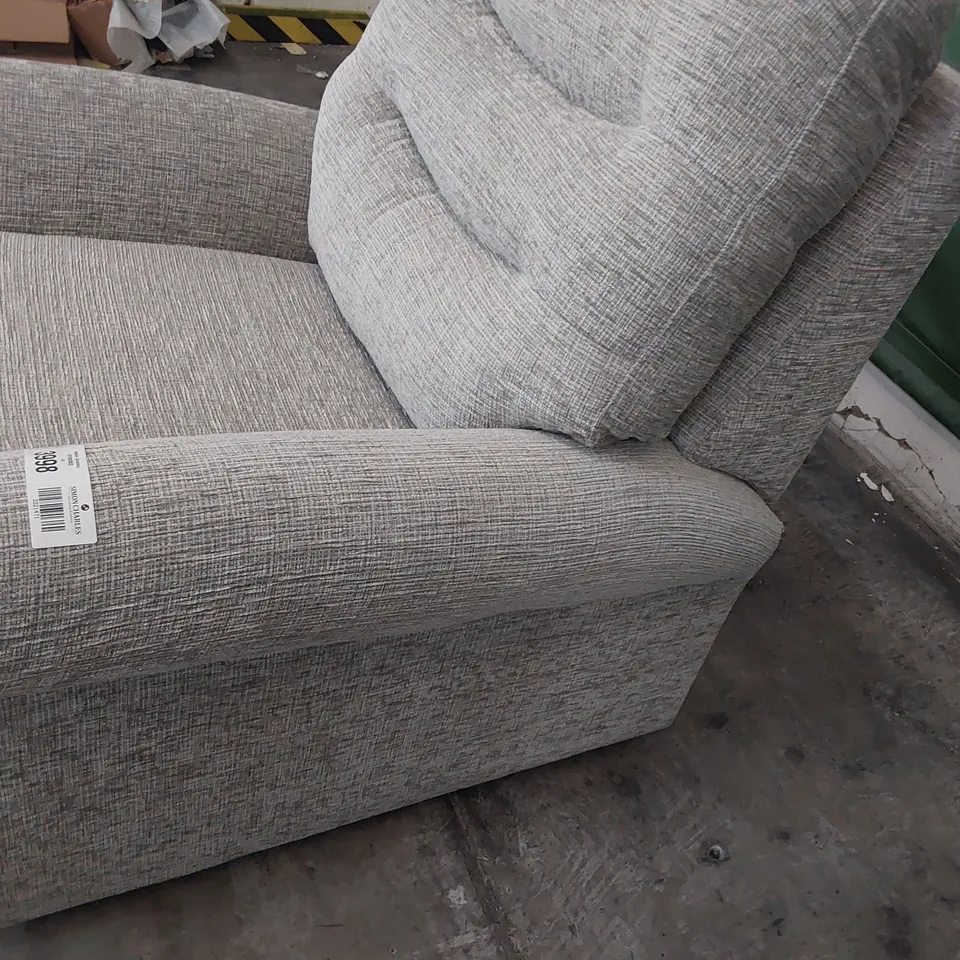 QUALITY BRITISH DESIGNER G PLAN HOLMES SMALL ARMCHAIR FARROW MIST FABRIC 